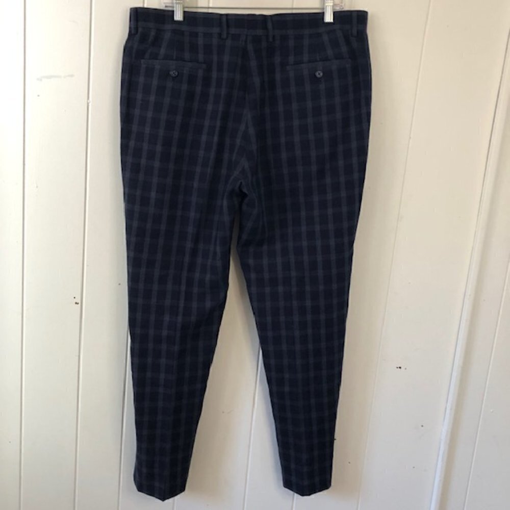 English Laundry Mens Dress Pants Wool Checkered 44R - 37W - Picture 2 of 8